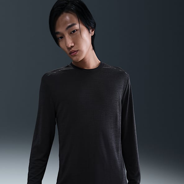 NIKE ナイキ Running Division 長袖シャツ グレー ブラック dx0994-063_01.jpg